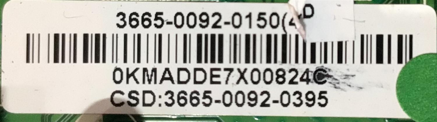 MAIN PARA SMART TV JVC 4K RESOLUCION (3840 x 2160) UHD / NUMERO DE PARTE 3665-0092-0150 / 0171-2272-5624 / 0KMADDE7X00824 / 3665-0092-0395 / MODELO DM65USR - Imagen 2
